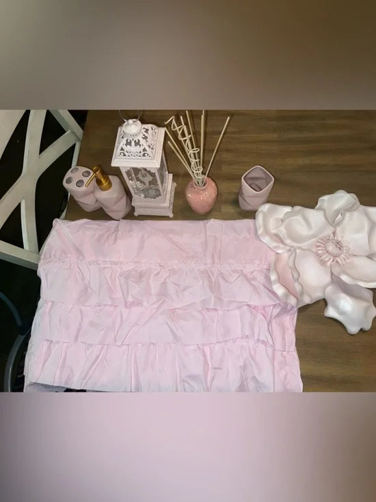 Balletcore Pink Bathroom Decor Set Coquette Vanity Accessories Bundle - Picture 7 of 7